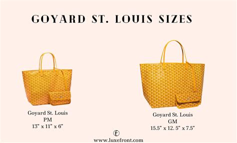 goyard range|Goyard pm bag size.